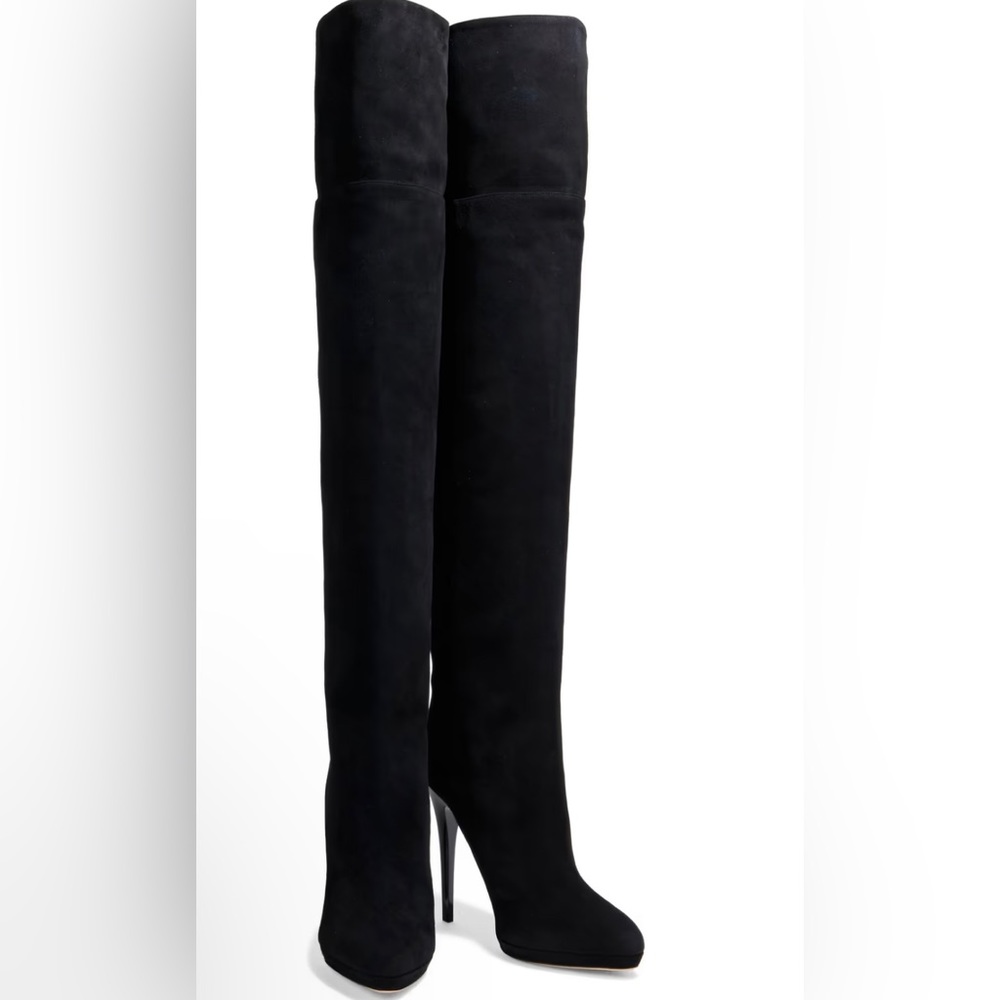 Jimmy Choo Black Over the Knee Boots
